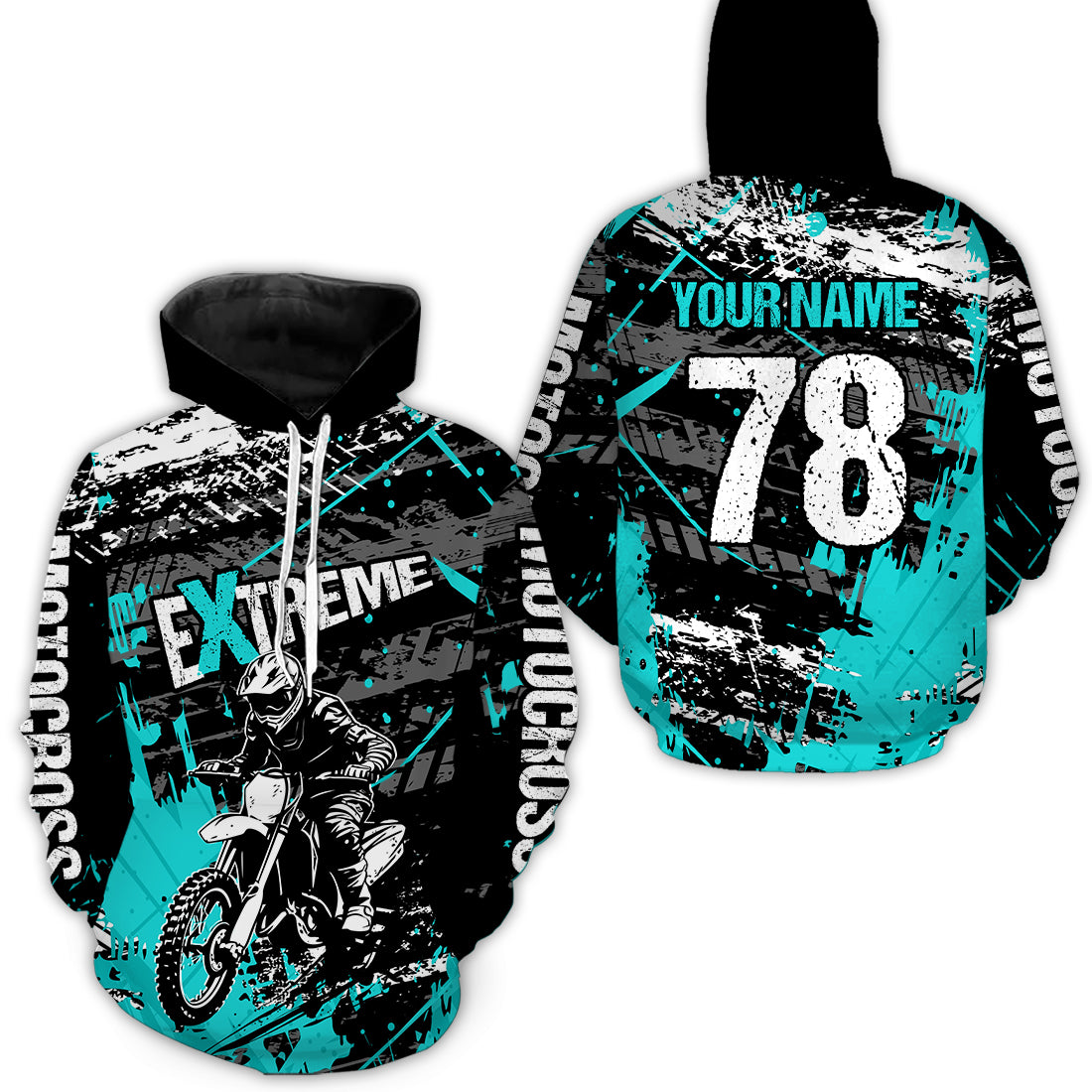 Custom Motocross Hoodie Jersey Dirt Bike Motorcycle Hoodie Shirt for Kid Men Women HOT01