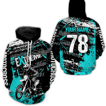 Custom Motocross Hoodie Jersey Dirt Bike Motorcycle Hoodie Shirt for Kid Men Women HOT01