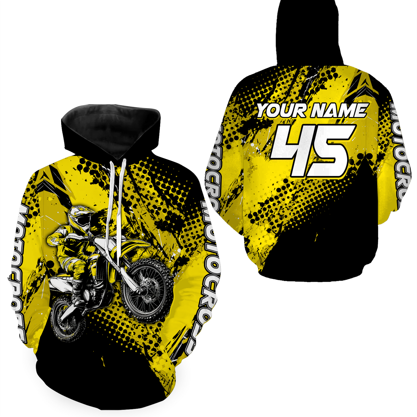 Personalized Motocross Hoodie Jersey Dirt Bike Off Road Hoodie Shirt for KId Men Women HOT02