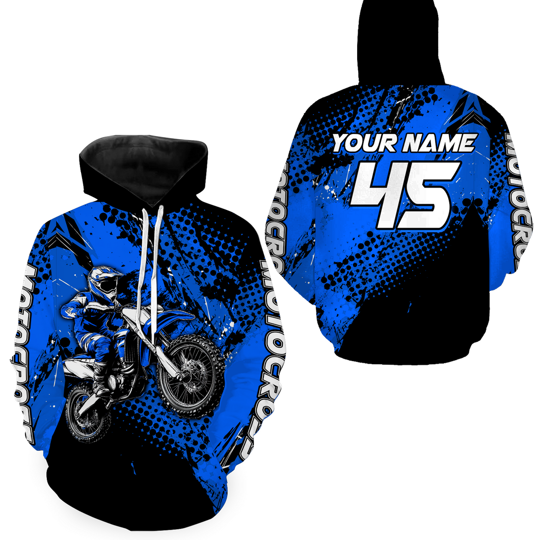 Personalized Motocross Hoodie Jersey Youth Dirt Bike Off Road Hoodie Shirt for Men Women Kid HOT02
