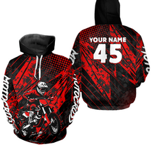 Load image into Gallery viewer, Custom Motocross Hoodie Youth Custom Dirt Bike Hoodie Motocross Sweatshirts for Men Women HOT13