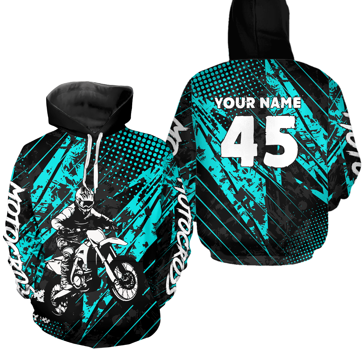 Custom Youth Motocross Hoodie Racing Hooded Jersey Dirt Bike Hoodie Sweatshirts for Kid Men Women HOT12