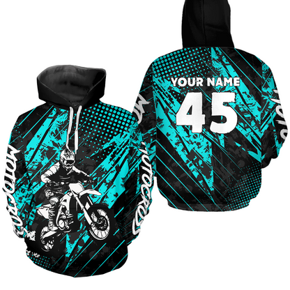 Custom Youth Motocross Hoodie Racing Hooded Jersey Dirt Bike Hoodie Sweatshirts for Kid Men Women HOT12