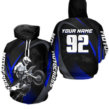 Load image into Gallery viewer, Personalized Racing Hoodie Youth Dirt Bike Motocross Hoodie Shirt for Men Women Kid HOT11