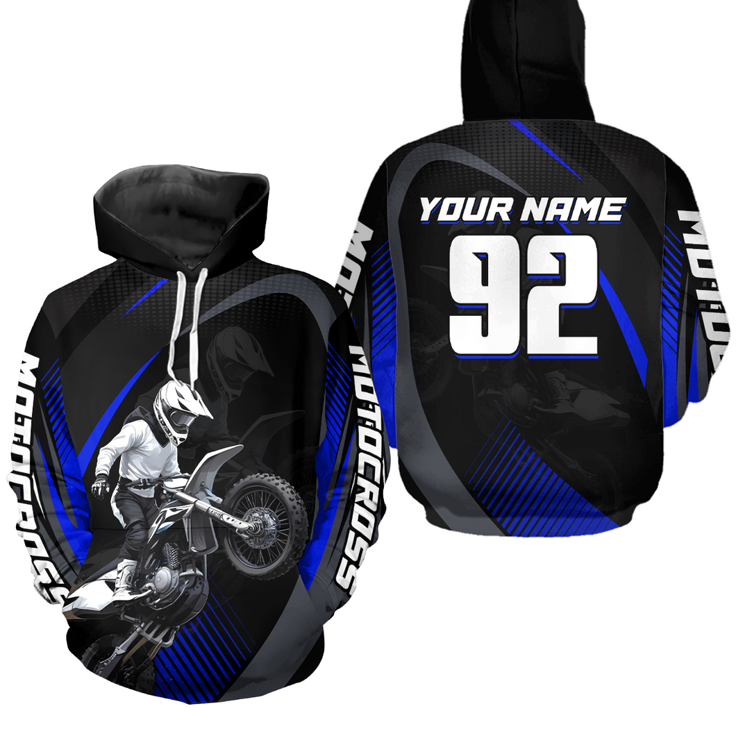 Personalized Racing Hoodie Youth Dirt Bike Motocross Hoodie Shirt for Men Women Kid HOT11