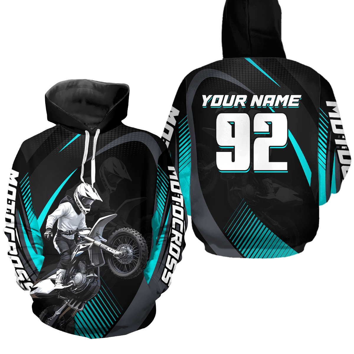 Personalized Youth Racing Hoodie Dirt Bike Motocross Hoodie Shirt for Kid Men Women HOT11
