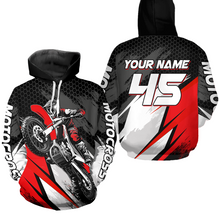 Load image into Gallery viewer, Custom Dirt Bike Hoodies Motocross Hoodie Sweatshirts for Men Women Kid Motorcycle Hoodie HOT15