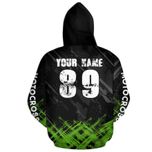 Load image into Gallery viewer, Adult&amp;Kid Green Custom Dirt Bike Jersey Motocross Jersey Upf30+ Motocross Shirt| CTP87