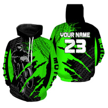 Load image into Gallery viewer, Custom Green Motocross Jersey for Men Women Upf30+ Dirt Bike Shirt Motorcycle Jersey| CTP67