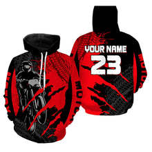Load image into Gallery viewer, Custom Red Motocross Jersey for Men Women Upf30+ Dirt Bike Shirt Motorcycle Jersey| CTP67