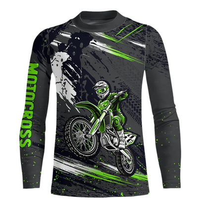 Adult&Kid Custom Dirt Bike Jersey Motocross Jersey Upf30+ Motocross Shirt Racing Jersey| CTP80