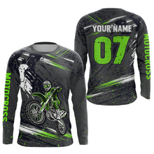 Load image into Gallery viewer, Adult&amp;Kid Custom Dirt Bike Jersey Motocross Jersey Upf30+ Motocross Shirt Racing Jersey| CTP80