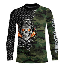 Load image into Gallery viewer, Adult&amp;Kid Custom Camo Dirt Bike Jersey Motocross Jersey Upf30+ Motocross Shirt| CTP92
