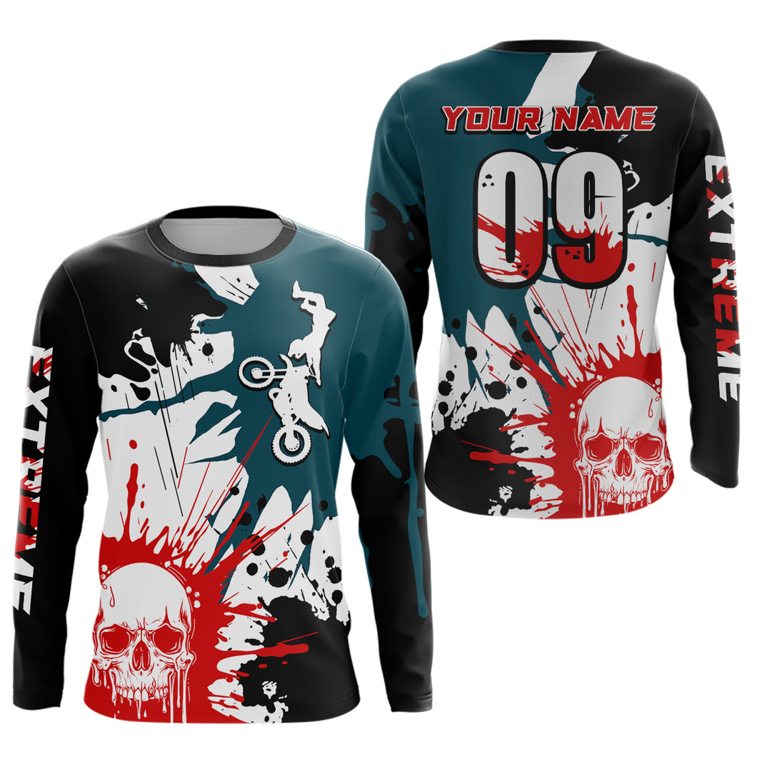 Custom Dirt Bike Jersey Motocross Jersey Upf30+ Mens Women Motocross Shirt| CTP55