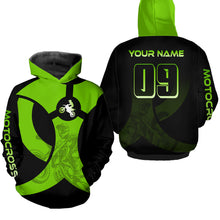 Load image into Gallery viewer, Custom Green Dirt Bike Jersey Motocross Jersey Upf30+ Mens Women Off-Road Shirt| CTP85