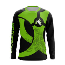 Load image into Gallery viewer, Custom Green Dirt Bike Jersey Motocross Jersey Upf30+ Mens Women Off-Road Shirt| CTP85