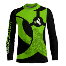 Load image into Gallery viewer, Custom Green Dirt Bike Jersey Motocross Jersey Upf30+ Mens Women Off-Road Shirt| CTP85