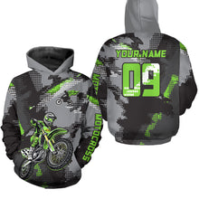 Load image into Gallery viewer, Adult&amp;Kid Custom Dirt Bike Jersey Motocross Jersey Upf30+ Motocross Shirt| CTP81