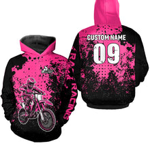 Load image into Gallery viewer, Custom Pink Motocross Jersey for Men Women Upf30+ Dirt Bike Shirt Motorcycle Jersey| CTP11