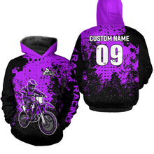 Load image into Gallery viewer, Custom Purple Motocross Jersey for Men Women Upf30+ Dirt Bike Shirt Motorcycle Jersey| CTP11