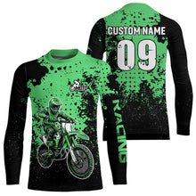 Load image into Gallery viewer, Custom Green Motocross Jersey for Men Women Upf30+ Dirt Bike Shirt Motorcycle Jersey| CTP11