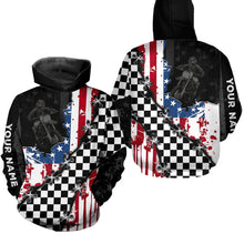 Load image into Gallery viewer, Custom Motocross Jersey for Men Women Upf30+ US Flag Dirt Bike Shirt Motorcycle Jersey| CTP70