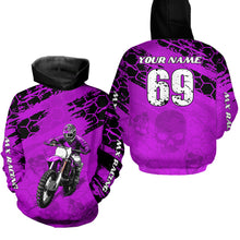 Load image into Gallery viewer, Custom Purple Motocross Jersey for Men Women Upf30+ Dirt Bike Shirt Motorcycle Jersey| CTP71