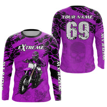 Load image into Gallery viewer, Custom Purple Motocross Jersey for Men Women Upf30+ Dirt Bike Shirt Motorcycle Jersey| CTP71