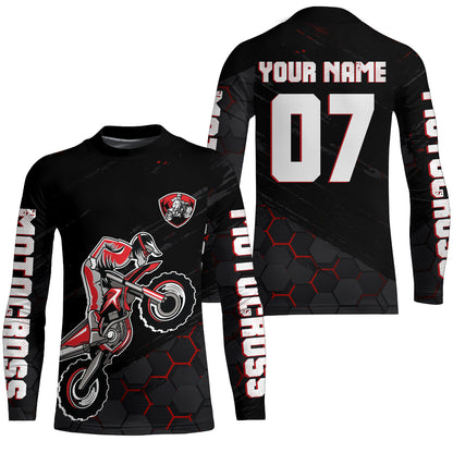 Motocross Jersey Upf30+ Custom Dirt Bike Jersey Mens Women Off-Road Jersey Adult&Kid| CTP47