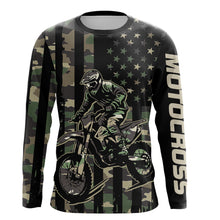 Load image into Gallery viewer, Adult&amp;Kid Custom Camo Dirt Bike Jersey Motocross Jersey Upf30+ Motocross Shirt| CTP91