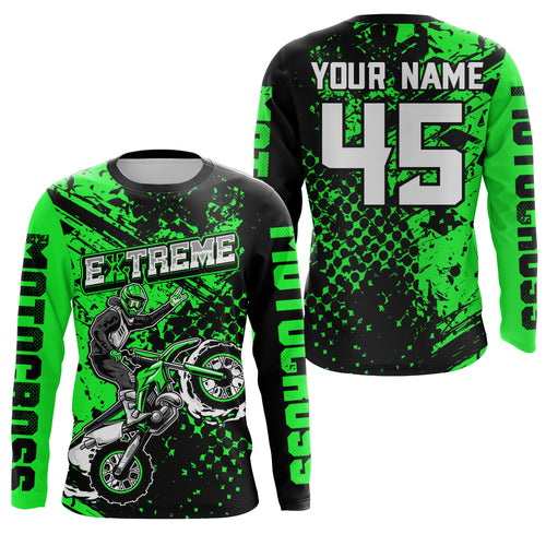 Custom Dirt Bike Jersey Exxtreme Motocross Jersey Upf30+ Mens Women Racing Shirt| CTP23