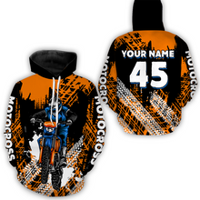 Load image into Gallery viewer, Custom Orange Motocross Jersey for Men Women Upf30+ Dirt Bike Shirt Racing Jersey| CTP102