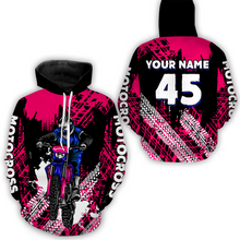 Load image into Gallery viewer, Custom Pink Motocross Jersey for Men Women Upf30+ Dirt Bike Shirt Racing Jersey| CTP102
