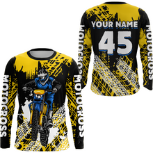 Load image into Gallery viewer, Custom Yellow Motocross Jersey for Men Women Upf30+ Dirt Bike Shirt Racing Jersey| CTP102