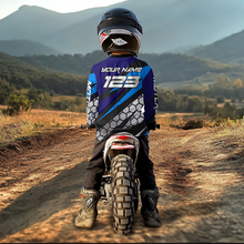 Load image into Gallery viewer, Blue Motocross Jersey Custom Dirt Bike Racing Shirt Men Kid Woman Off-road Jersey XM344