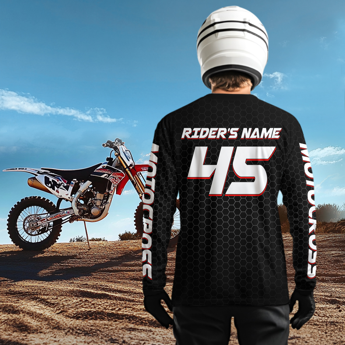 Motocross Jersey Custom Dirt Bike Racing Shirt for Men Kid Woman Upf30+ XM342