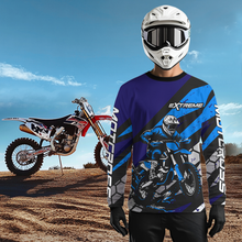 Load image into Gallery viewer, Blue Motocross Jersey Custom Dirt Bike Racing Shirt Men Kid Woman Off-road Jersey XM344