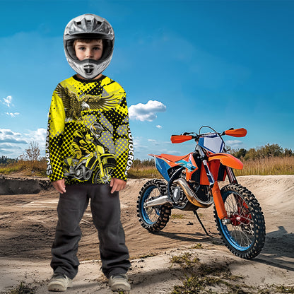 Yellow Eagle Motocross Jersey Custom Dirt Bike Jersey for Men Kid Women Riding Shirt XM363