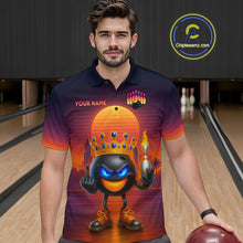 Load image into Gallery viewer, Custom Funny Bowling Jersey for Men Bowling Uniform Polo &amp; 1/4 Zip Bowling Team Shirts HNT129