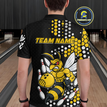 Load image into Gallery viewer, Custom Funny Bee Bowling Team Shirt Bowling Jersey for Men Bowling Outfit Gifts QZT721