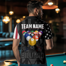 Load image into Gallery viewer, US Flag Billiard Shirt Billiard Jersey for Men Billiard Gifts for Men Team Polo &amp; 1/4 Zip NNT21