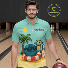 Load image into Gallery viewer, Summer Funny Bowling Jersey for Men and Women Custom Polo Bowling Shirt Bowling League Team Outfit QZT696