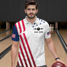 Load image into Gallery viewer, American Flag Bowling Shirts for Men Women Team Bowling Shirt Patriotic Bowling Shirt MBL08