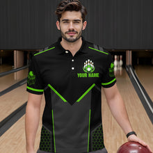 Load image into Gallery viewer, Personalized St Patrick Day Bowling Shirt Polo Green Bowling Jersey Team League QZT621