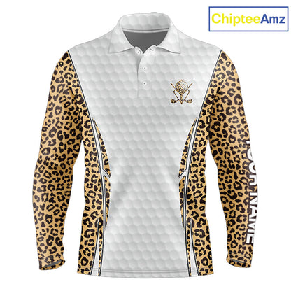Camouflage Pattern Golf Ball Mens Golf Polo Shirts Custom Golf Team Clothing Golf Gifts For Men  NYN2836