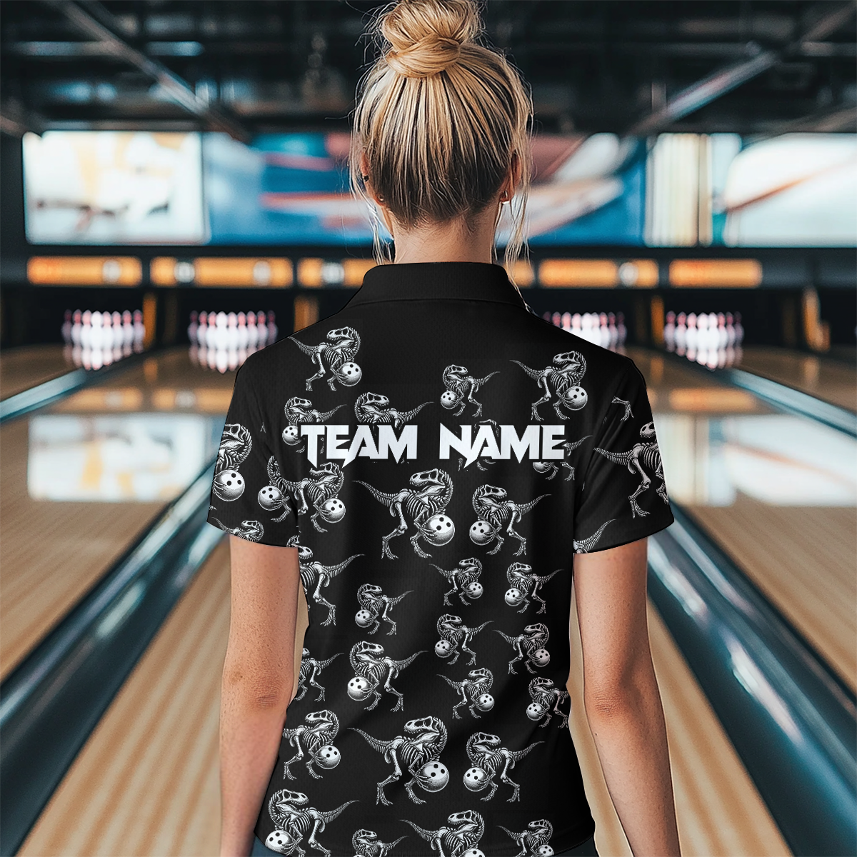 Custom Sauropod Bowling Shirt for Men And Women Quarter-Zip Bowling League Bowling Outfit QZT633