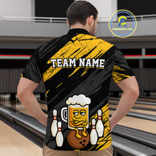 Load image into Gallery viewer, Custom Funny Beer Bowling Jersey for Men Bowling Uniform Polo &amp; 1/4 Zip Bowling Team Shirts HNT107