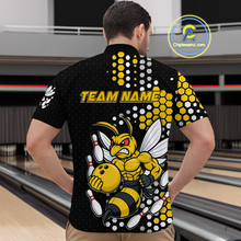 Load image into Gallery viewer, Custom Funny Bee Bowling Team Shirt Bowling Jersey for Men Bowling Outfit Gifts QZT721