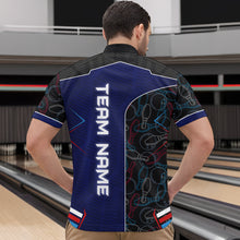 Load image into Gallery viewer, Bowling Jersey for Men Personalized Bowling Gifts for Men Bowling Team Shirts with Name Polo &amp; 1/4 Zip HNT29