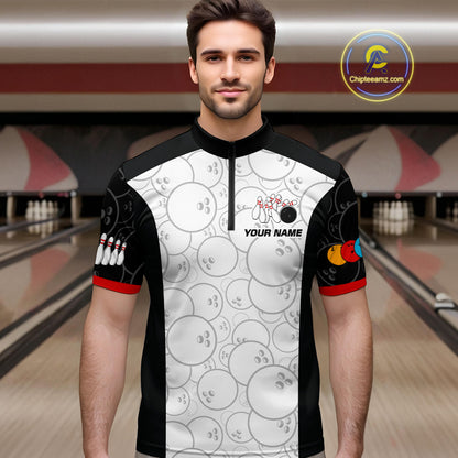 Custom Red Dragon Bowling Shirts for Men Women Team Bowling Polo & Quarter Zip MBL86